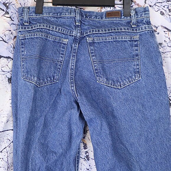 MED WASH JEANS 10P Riders by Lee Relaxed Classic Basic Casual Neutral Denim Y2K - Picture 9 of 10